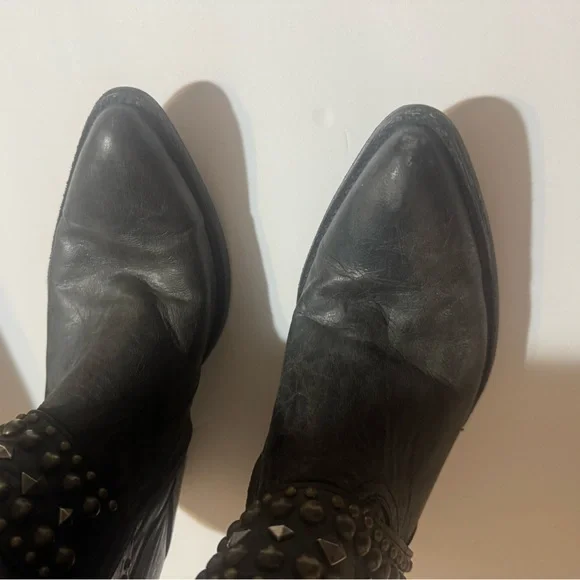 Old Gringo Belinda 18” distressed black cowboy western boots - Picture 9 of 10